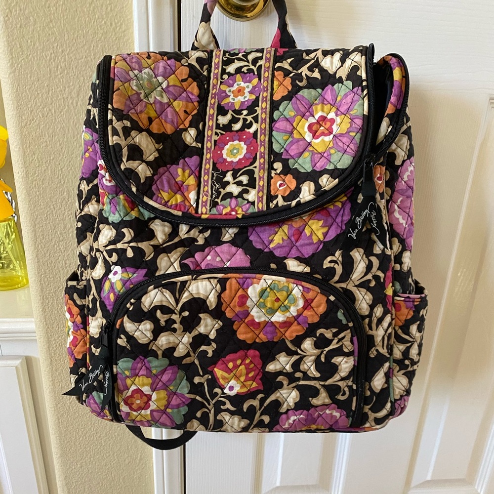 Vera Bradley Backpack floral paisley campus laptop bag